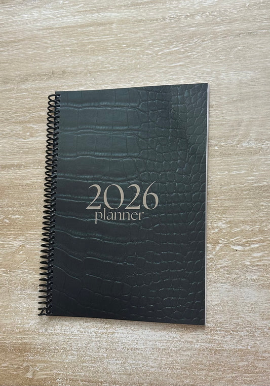 2026 Lifestyle Planner Emerald Crocodile