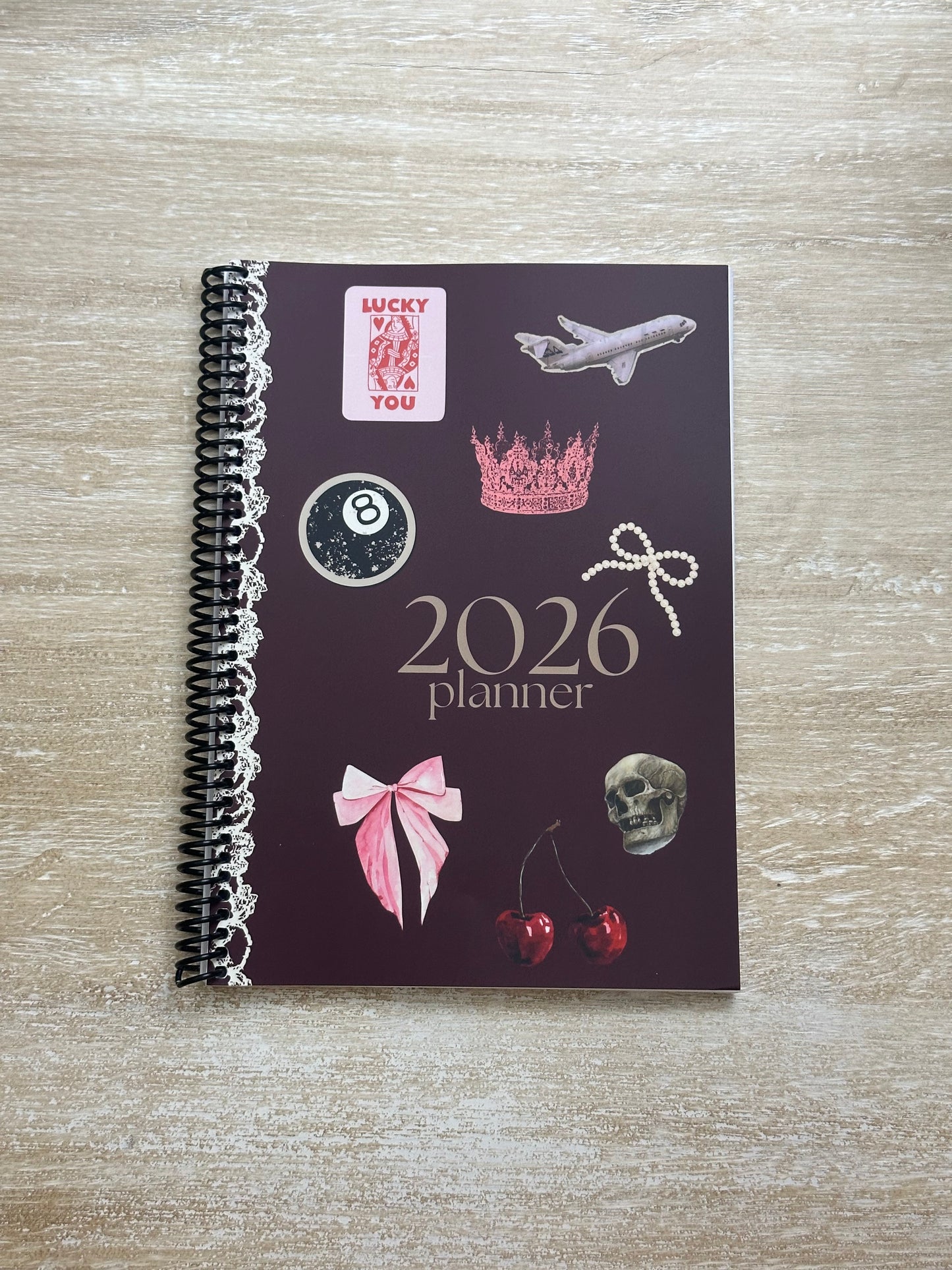 2026 Lifestyle Planner - Signature Velvet Noir Iconic Collage