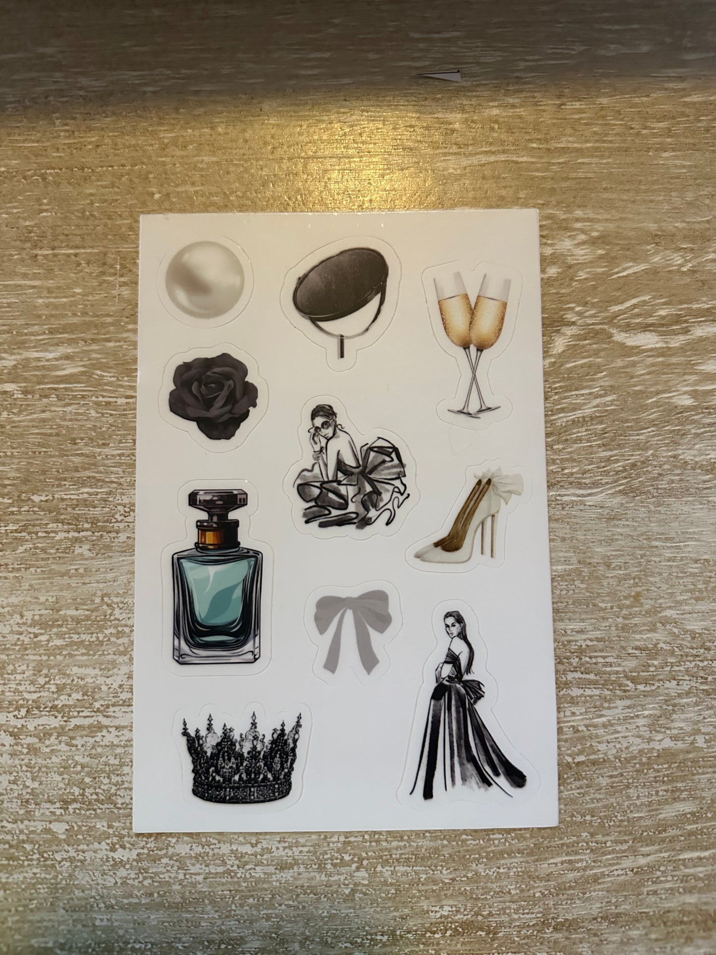 Fashion Inspired Sticker Sheet | Luxe Everyday Accents