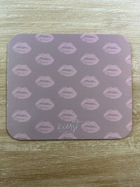 Pillow Talk-Inspired Lip Print Mouse Pad