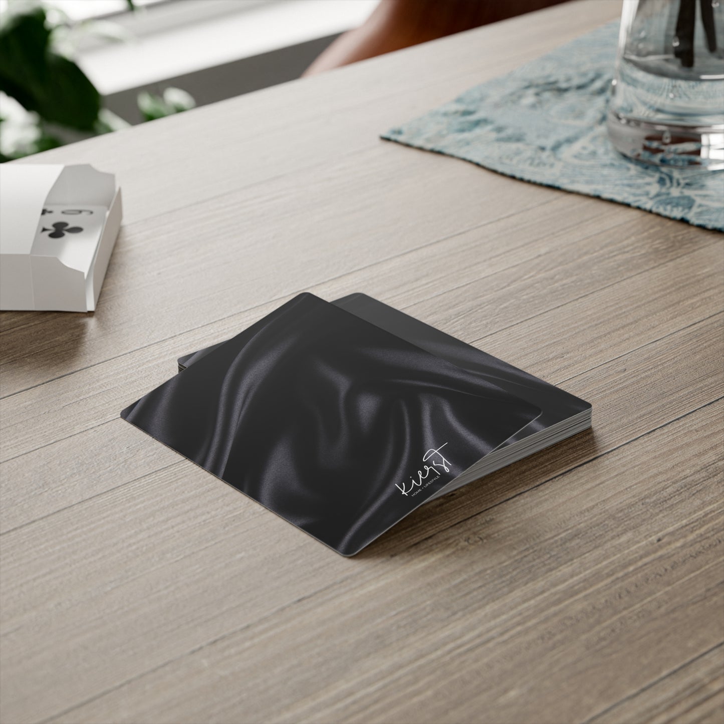 Black Silk Print Luxury Poker Playing Cards ā 54 Card Deck