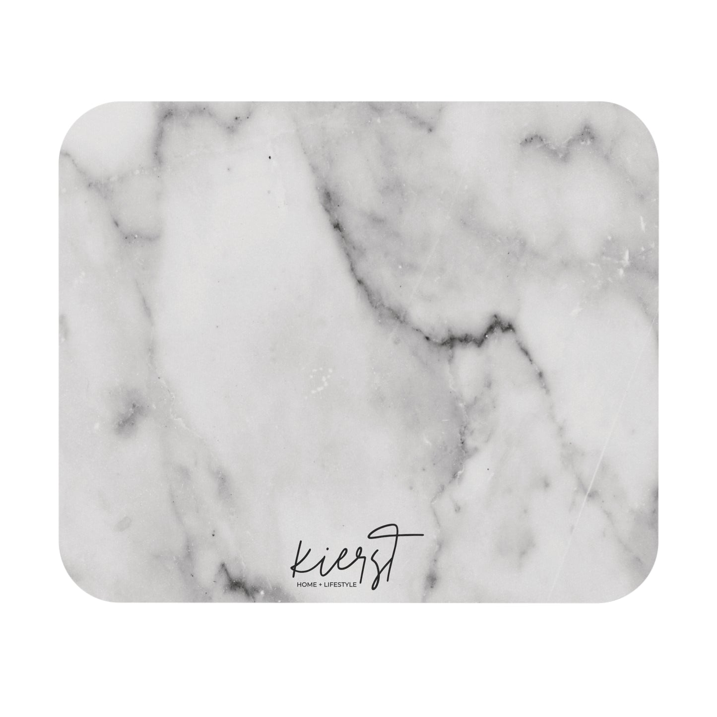 Lived-In Grey Marble Mouse Pad