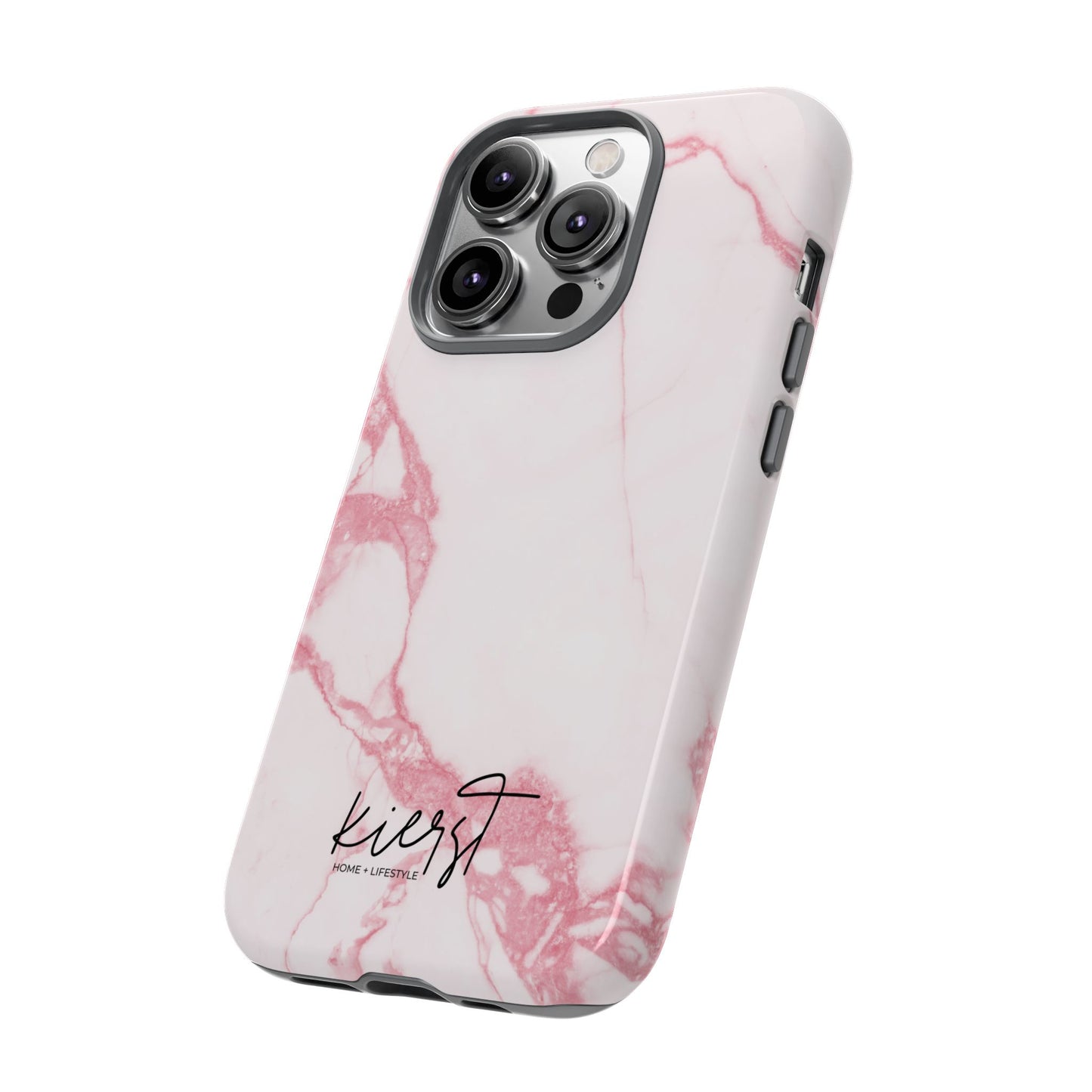 Pink & White Marble iPhone Case | Classic Elegance, Feminine Twist