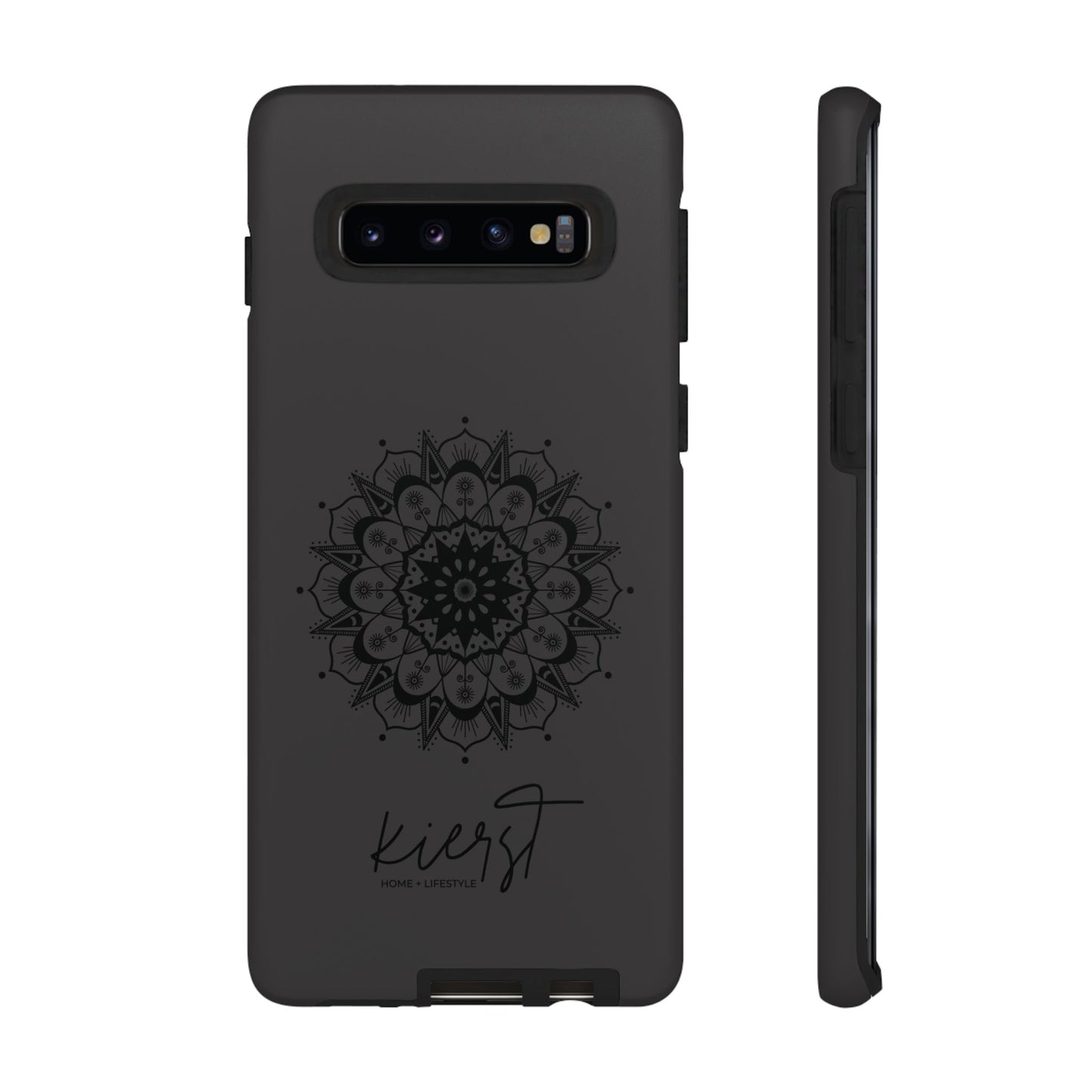 Black Mandala Samsung Galaxy Phone Case | Elevated Symmetry, Timeless Energy