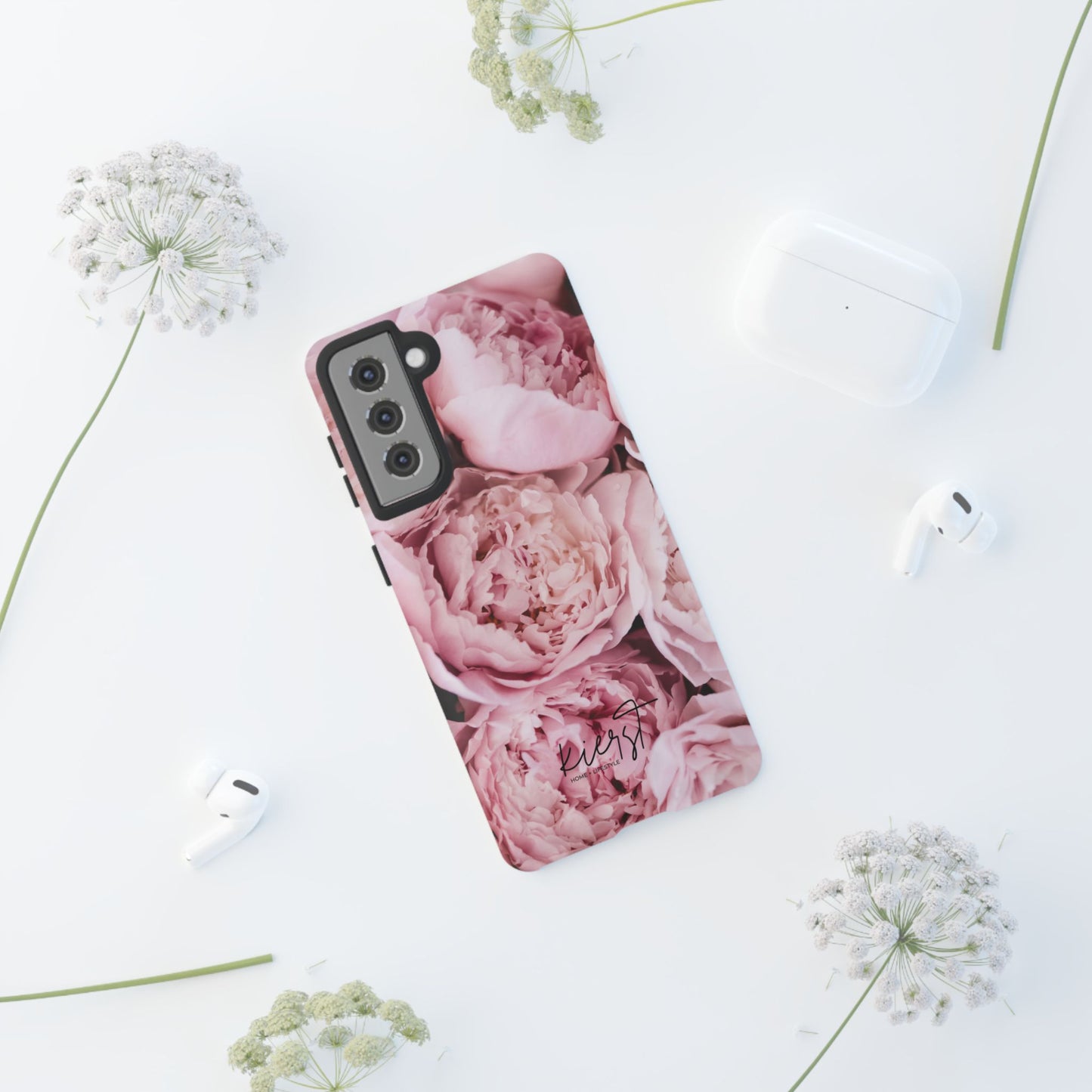 Pink Peonies Samsung Galaxy Case | A Floral Moment Lasts Longer Than Fresh Stems