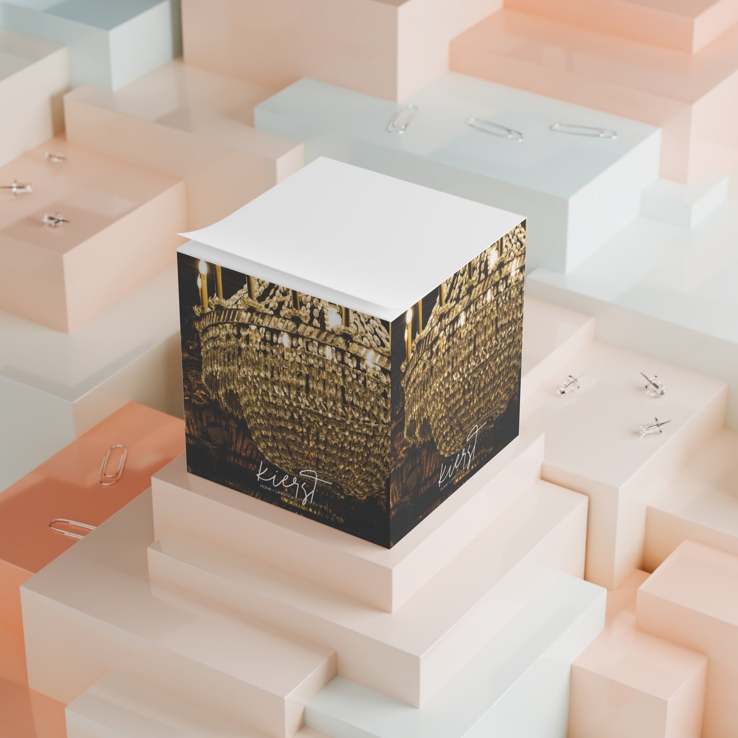 Baroque Chandelier Note Cube