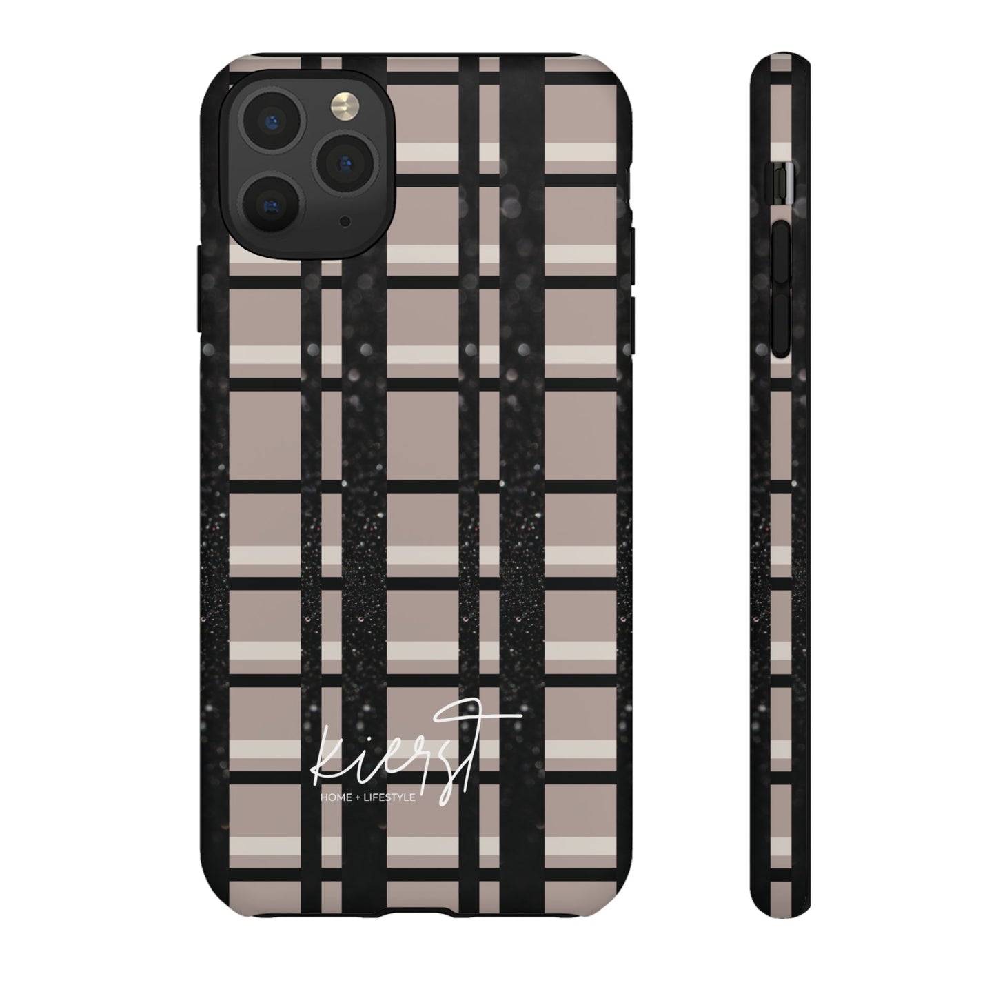 Elevated Neutrals Plaid iPhone Case | Classic Pattern, Modern Contrast