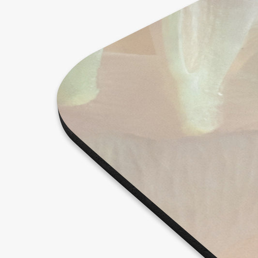 Iridescent Petals Mouse Pad – Soft Blush & Cream Floral Desk Essentials