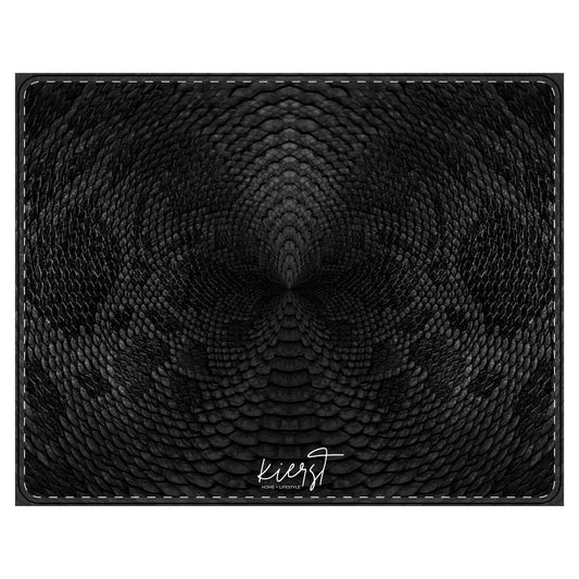 Black Snake Luxurious PU Leather Mouse Mat