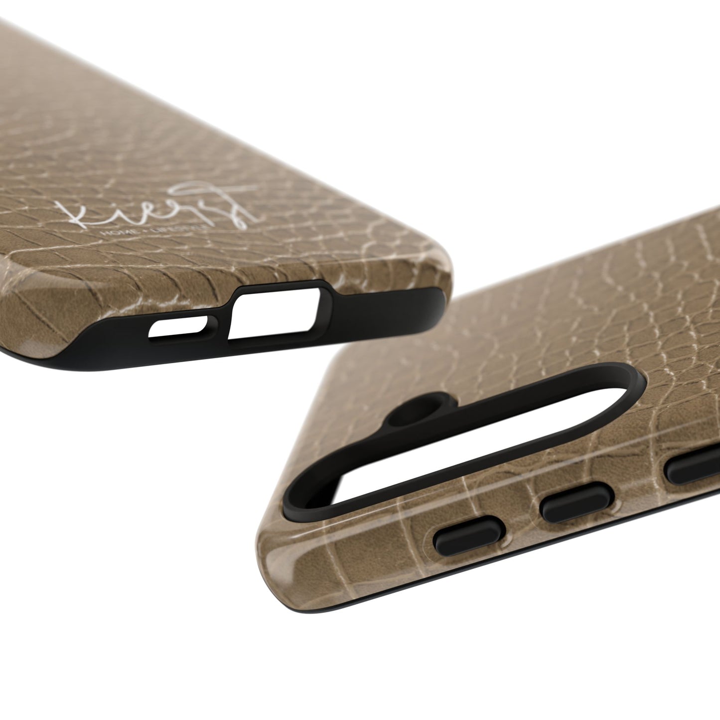 Tan Alligator Print Samsung Galaxy Phone Case | Subtle Statement, Everyday Style