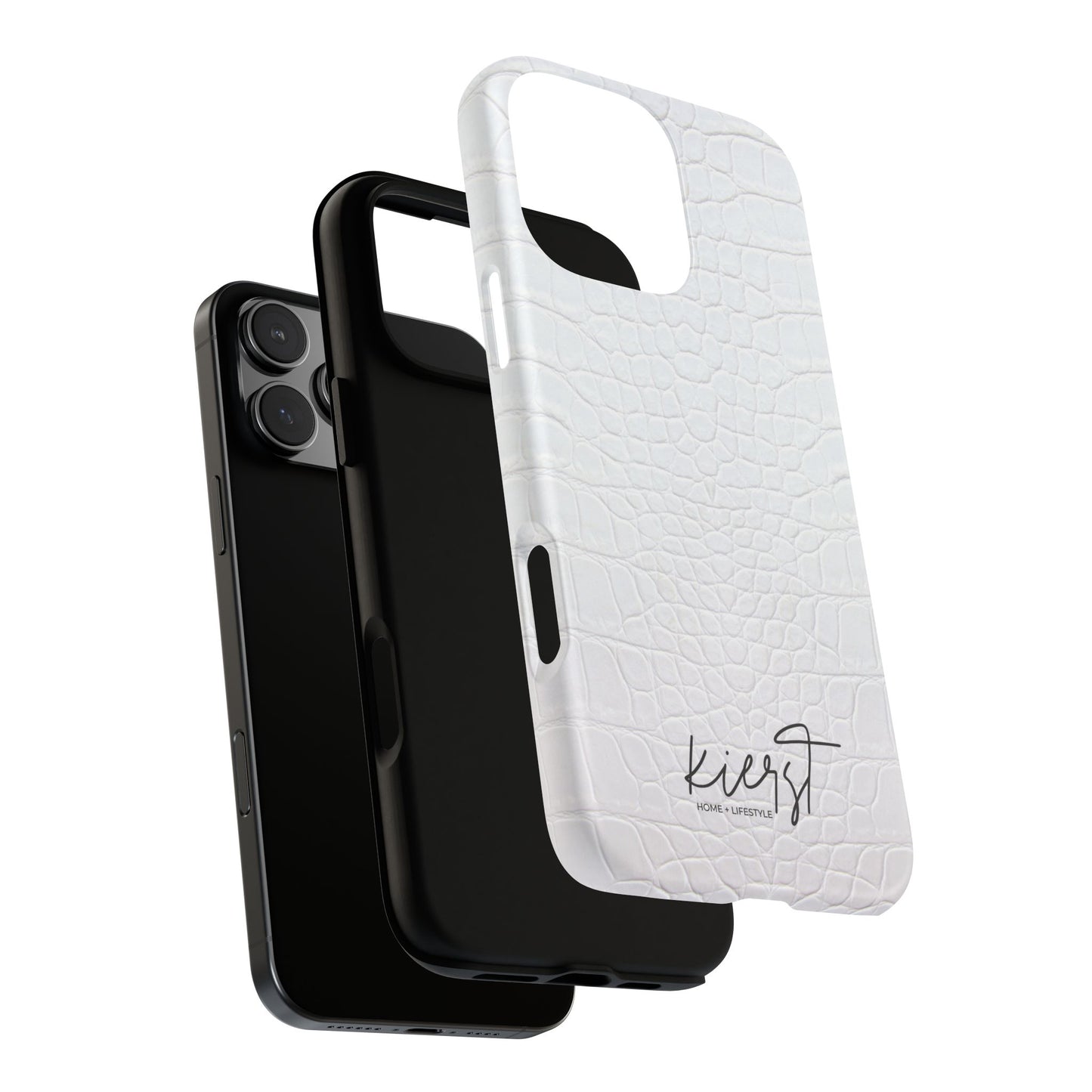 White Alligator iPhone Case | Minimal, Crisp, and Effortlessly Elevated