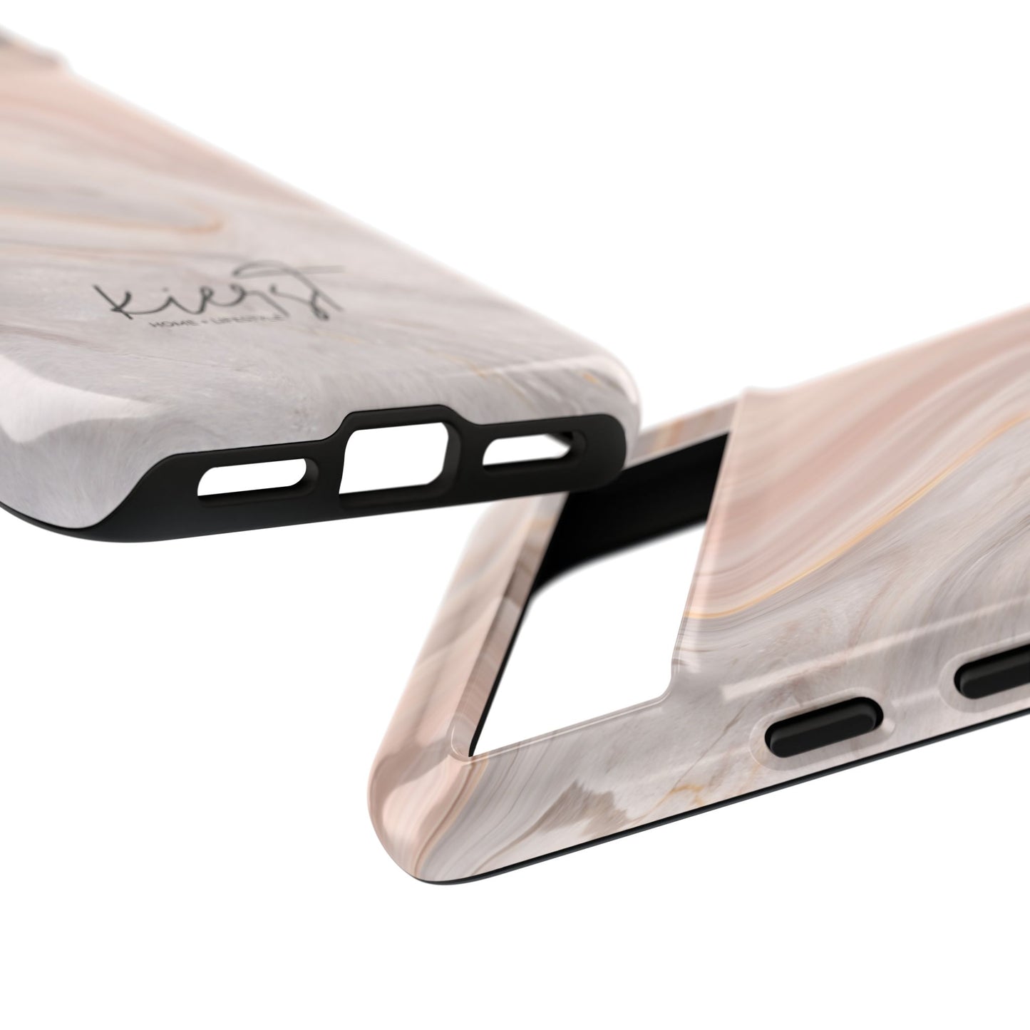 Blush Swirl Marble Google Pixel Phone Case | Soft Movement Meets Curated Luxury