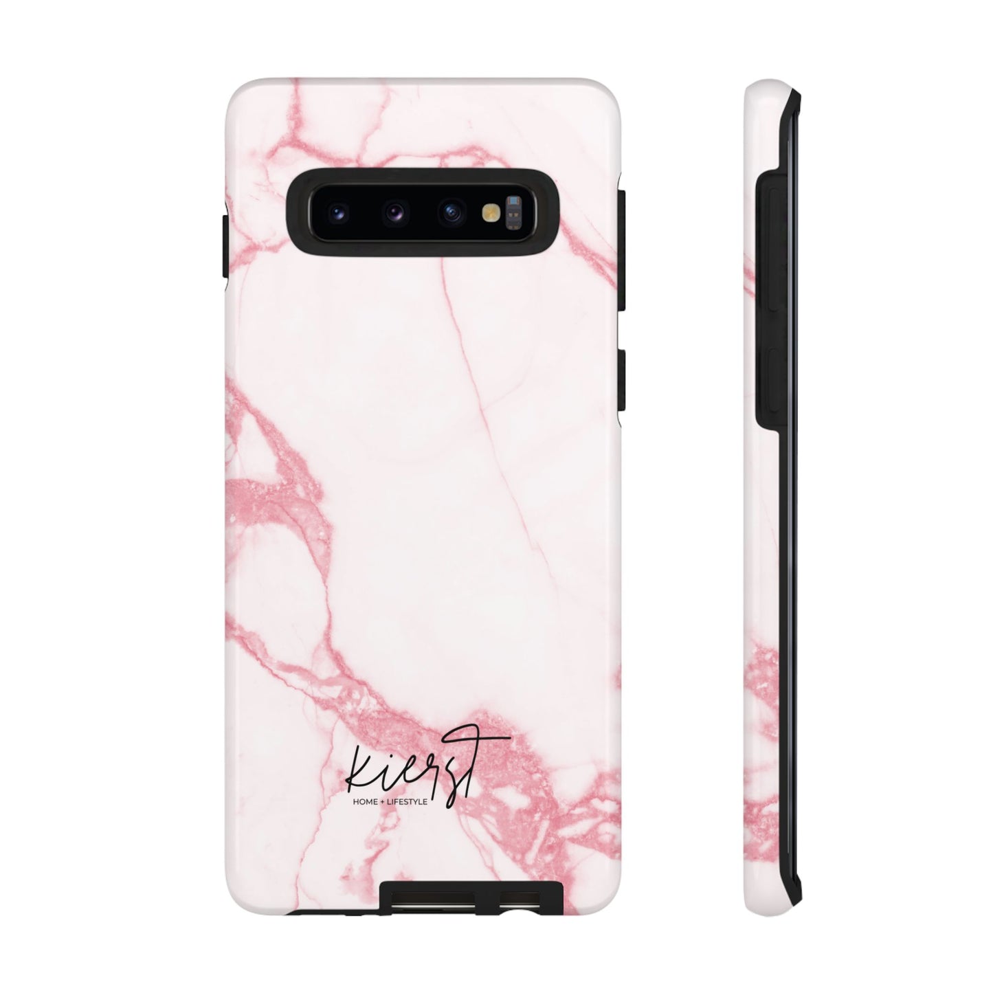 Pink & White Marble Samsung Galaxy Phone Case | Feminine, Polished, and Quietly Bold