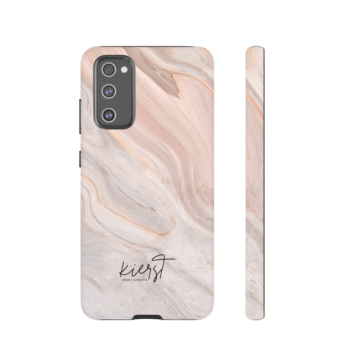 Blush Swirl Marble Samsung Galaxy Phone Case | Subtle Design, Timeless Tone