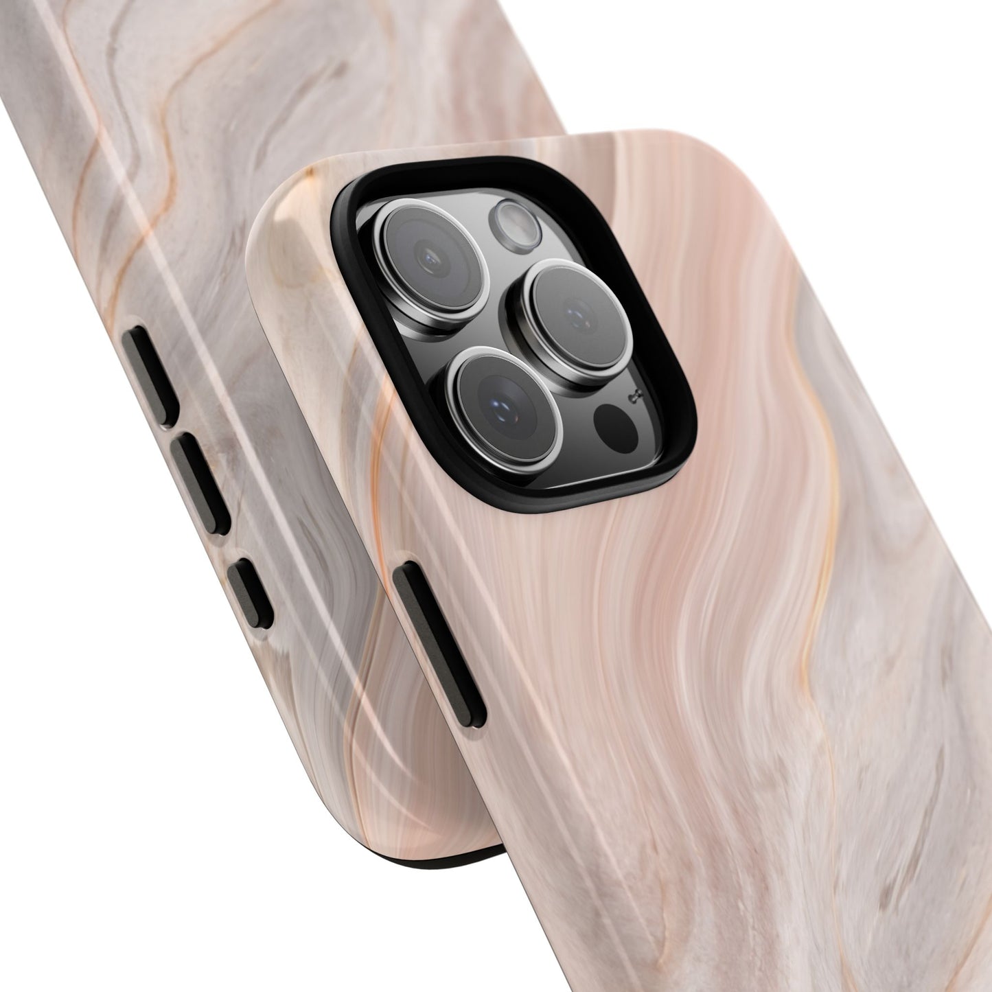 Blush Swirl Marble iPhone Case | Soft Curves, Strong Protection