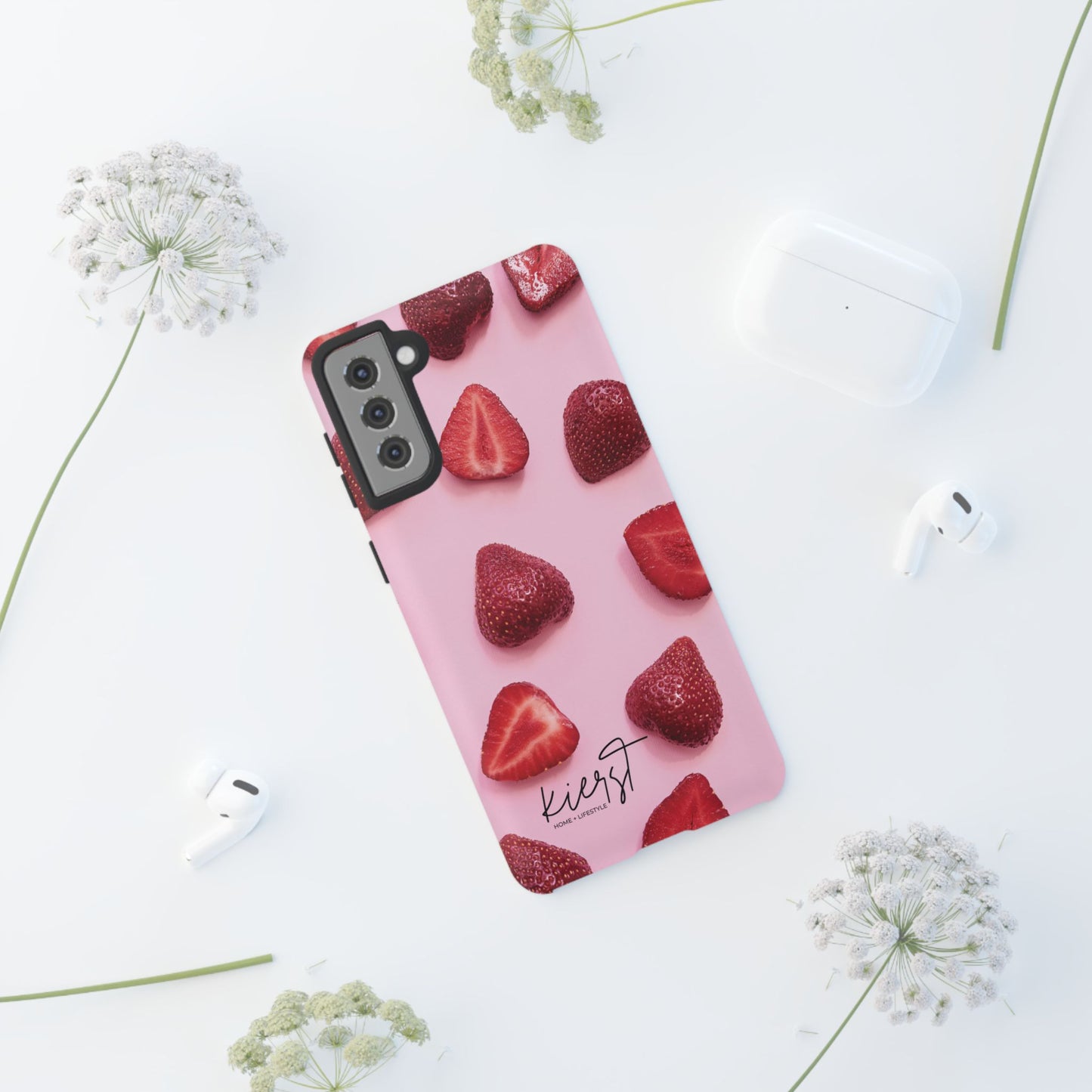 Strawberries Samsung Galaxy Phone Case | A Juicy Pop of Playfulness Meets Polished Design