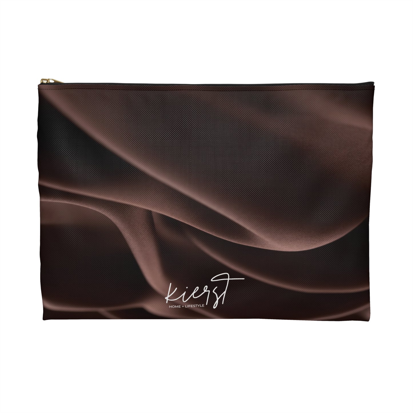 Chocolate Silk Print Accessory Pouch | Elevated Everyday