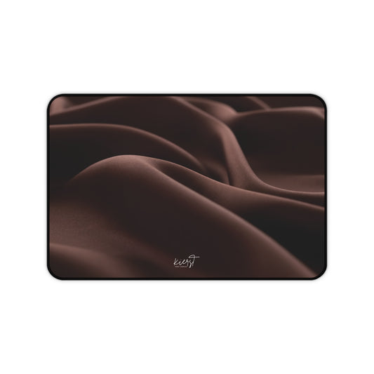 Chocolate Silk Print Desk Mat