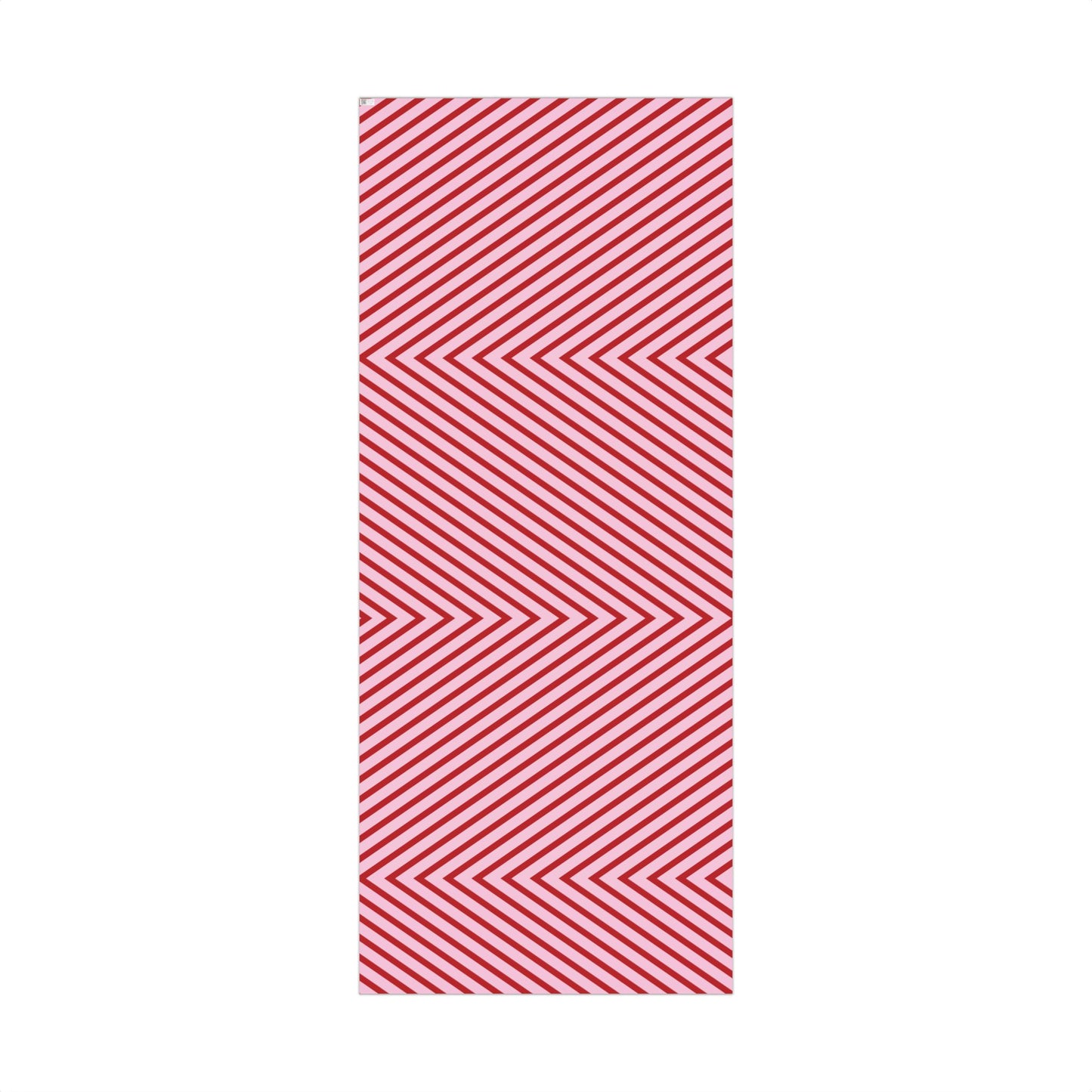 Pink and Red Diagnol Striped Wrapping paper