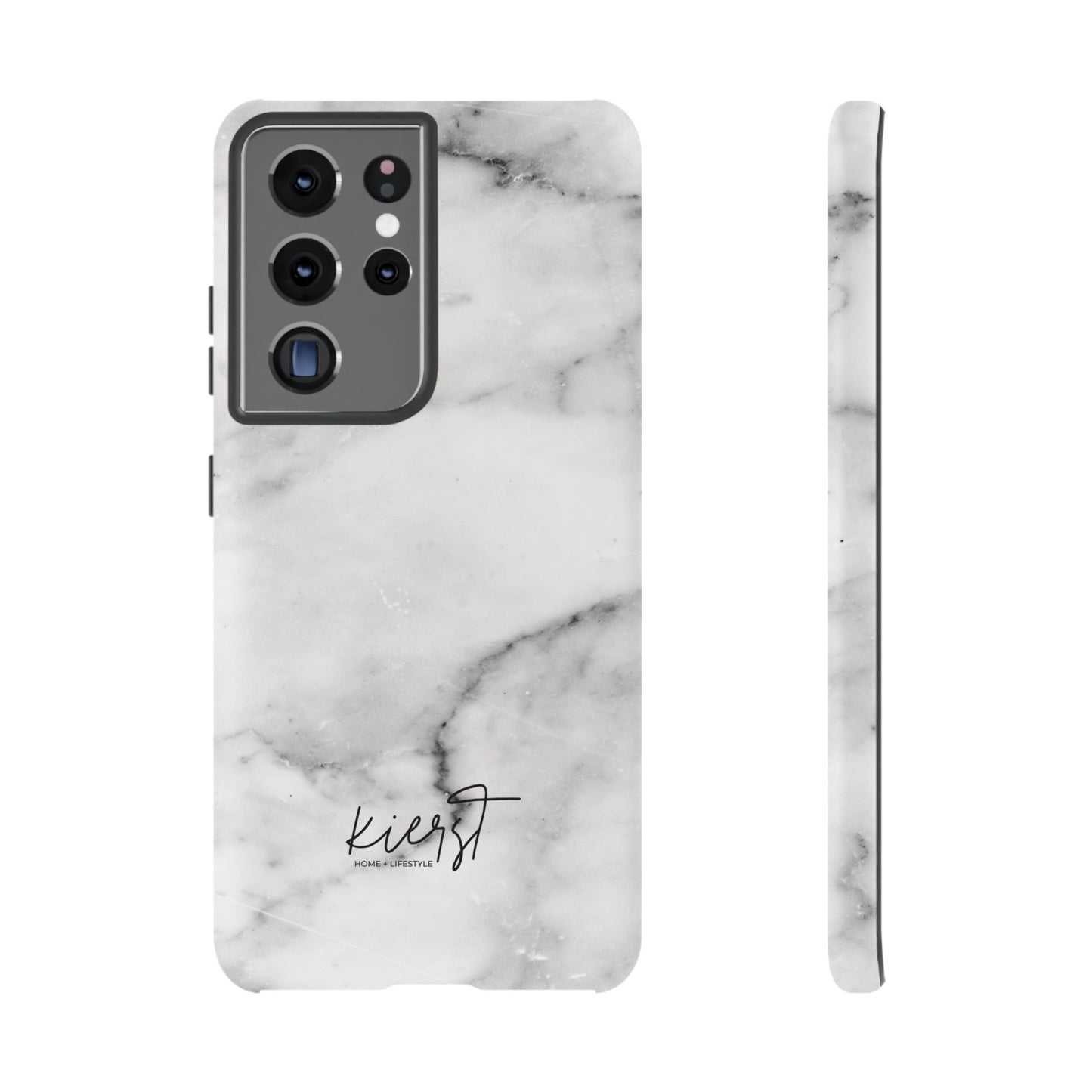 Lived-In White and Grey Marble Samsung Galaxy Case | Soft Strength, Redefined