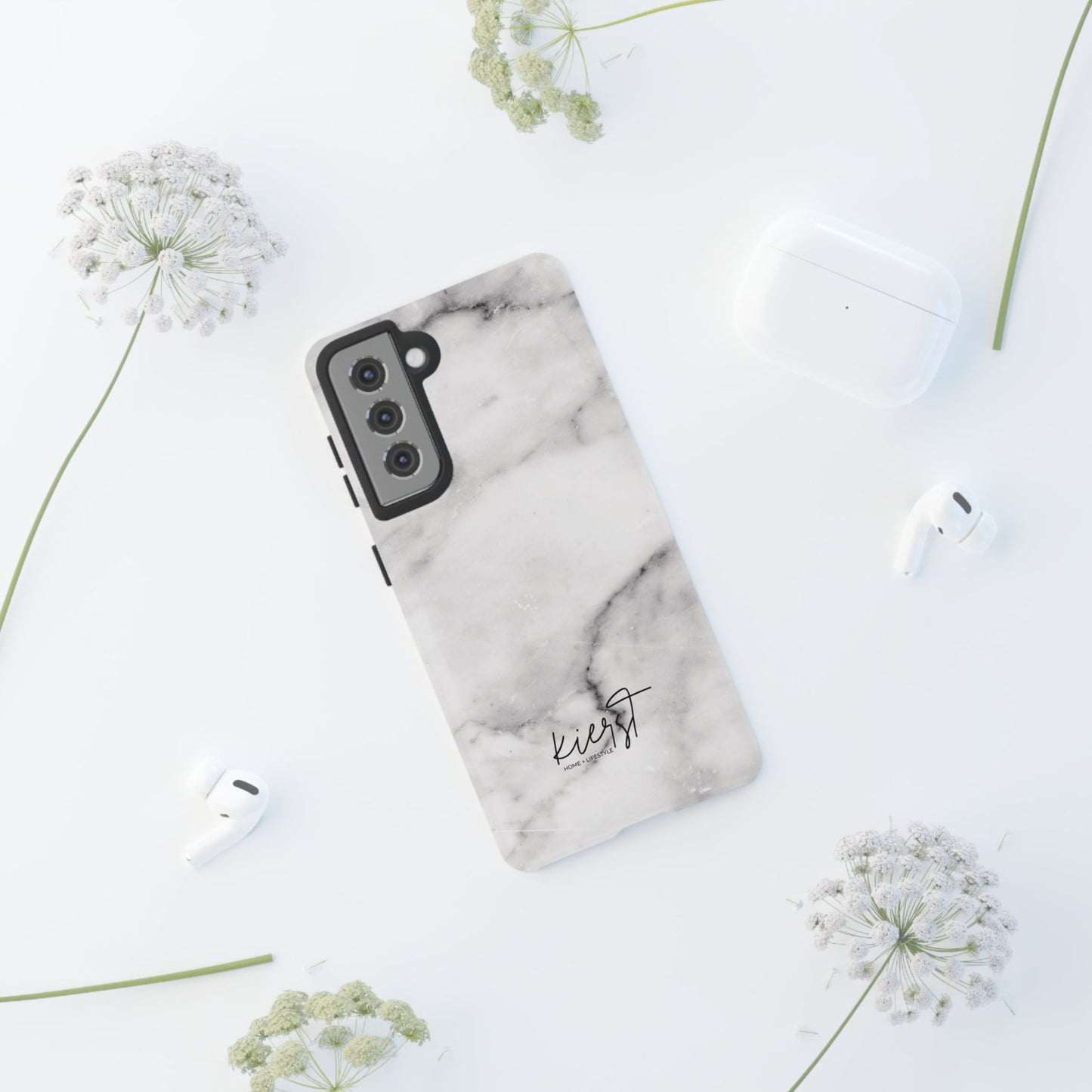 Lived-In White and Grey Marble Samsung Galaxy Case | Soft Strength, Redefined