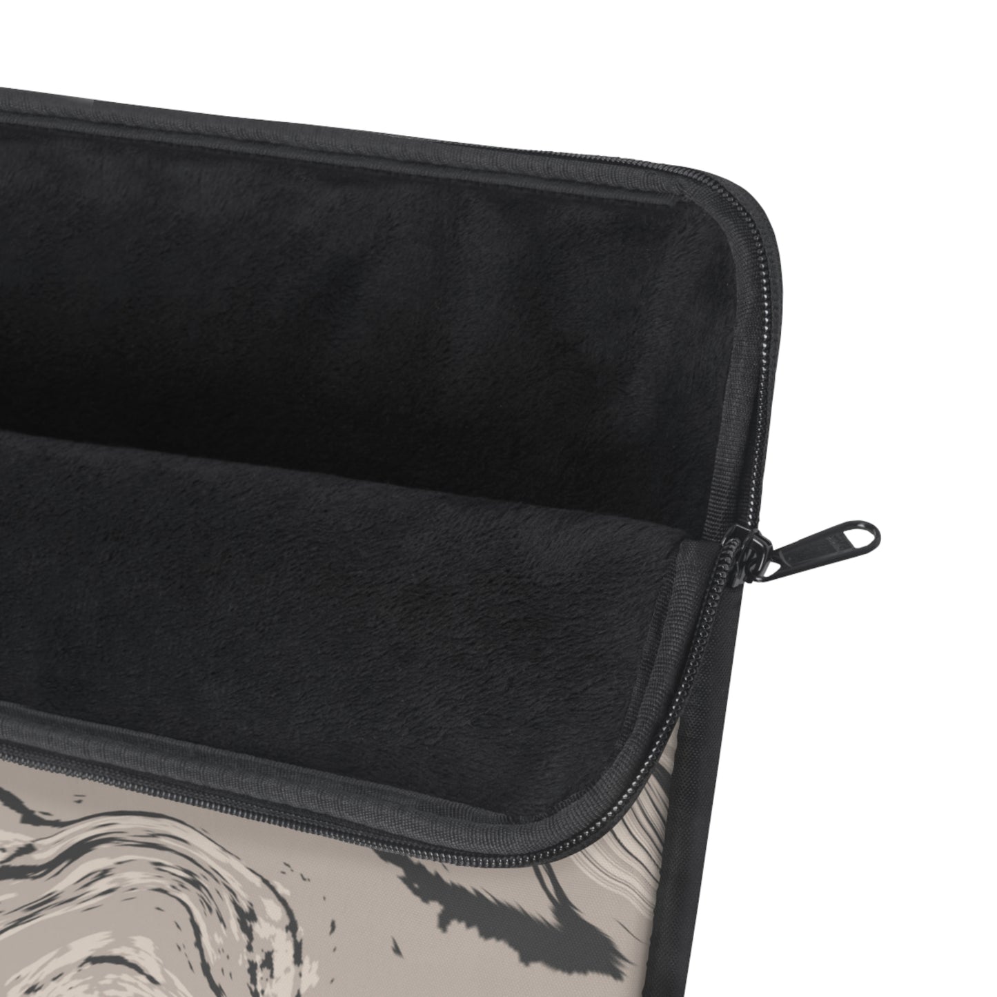 Cream, Grey, and Taupe Marble Laptop Sleeve | Everyday Edge
