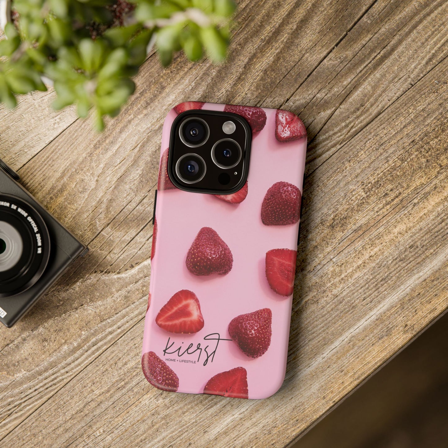 Strawberries iPhone Case | A Sweet Statement Rooted in Soft Luxury