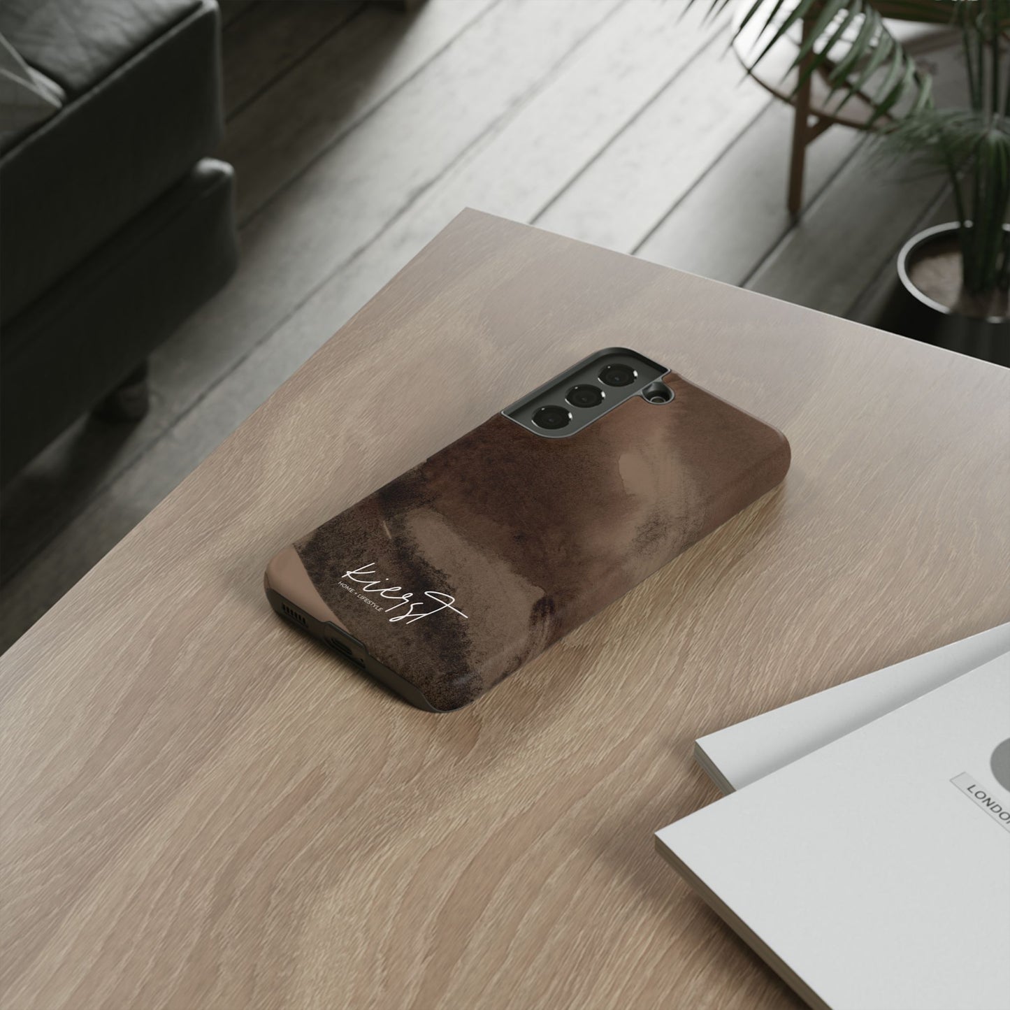 Brown Abstract Samsung Galaxy Case
