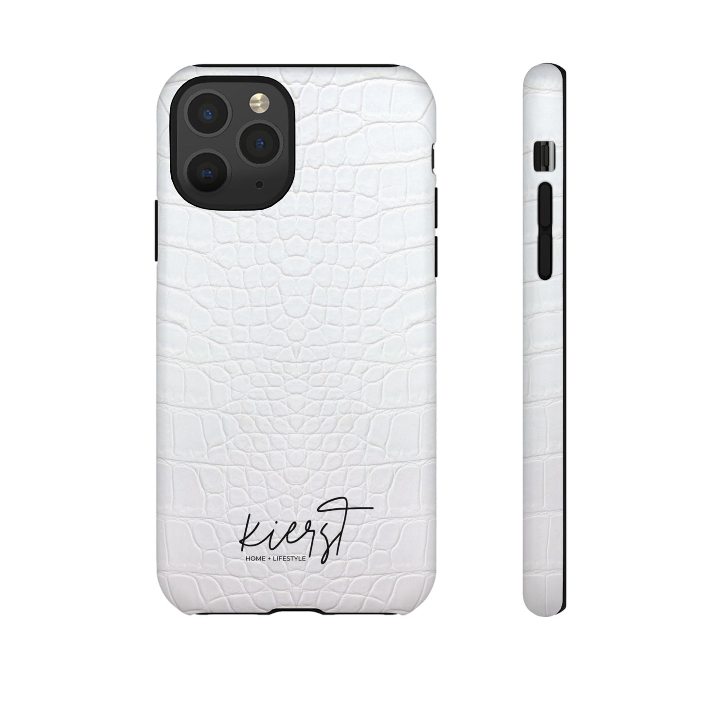 White Alligator iPhone Case | Minimal, Crisp, and Effortlessly Elevated