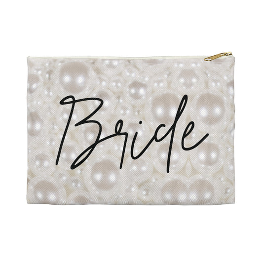 Bride on Various Pearls Accessory Pouch | Elevated Essentials for the Bride Who Does It All
