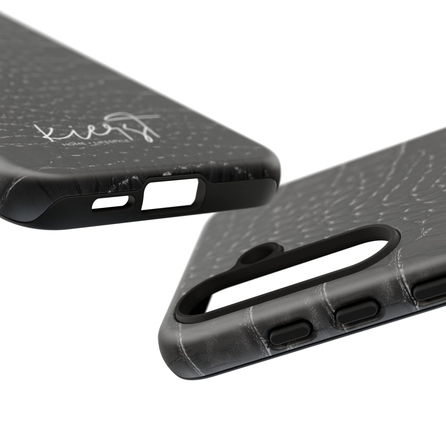 Black Alligator Print Samsung Galaxy Case | Refined Impact, Bold Simplicity