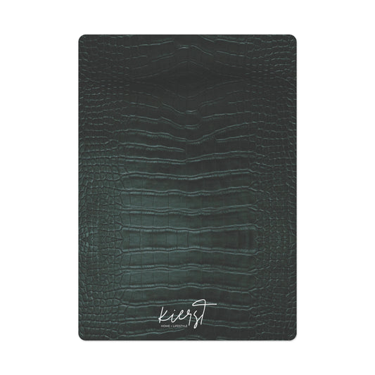 Emerald Crocodile Poker Playing Cards