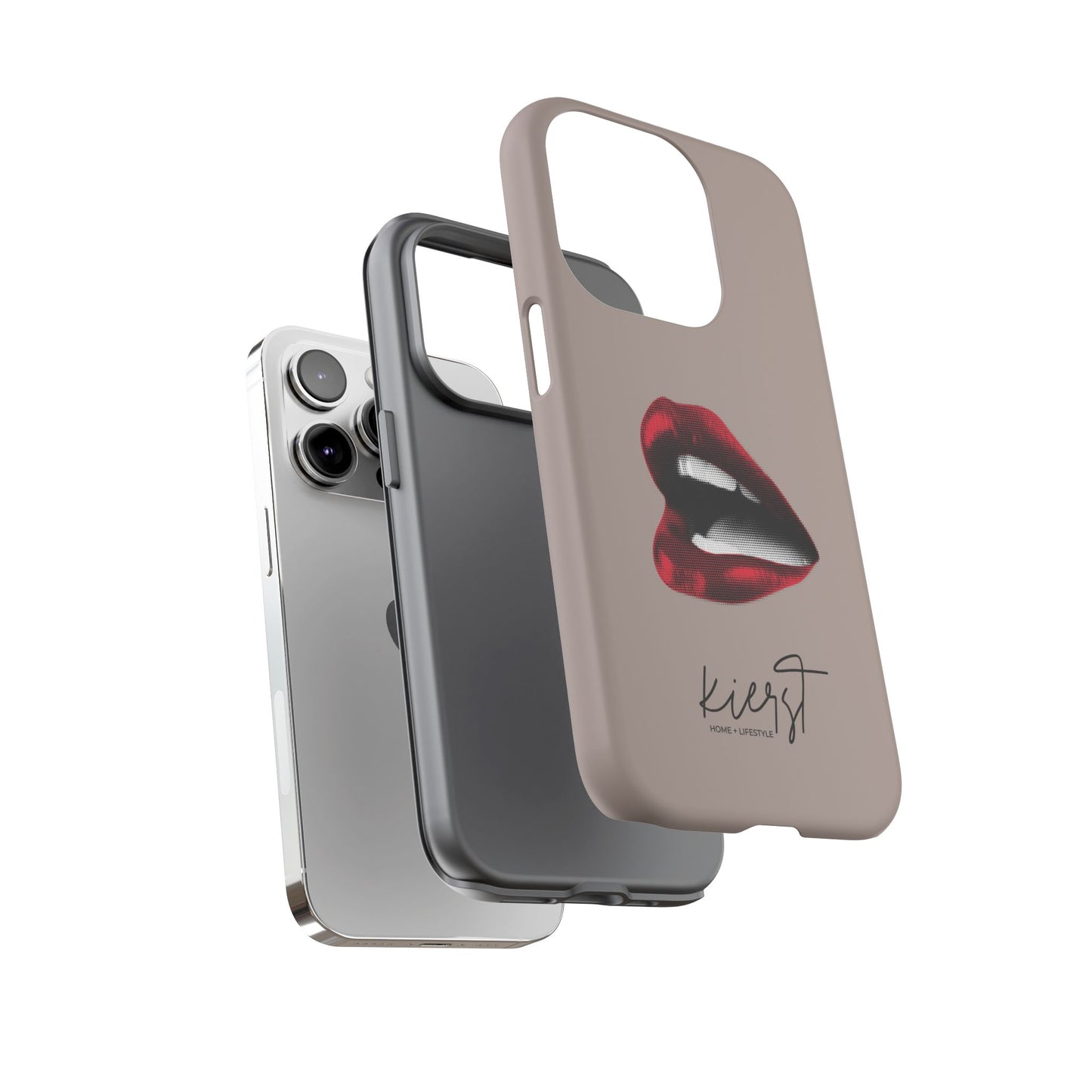 Retro Red Lips iPhone Case | Pop Art Meets Polished