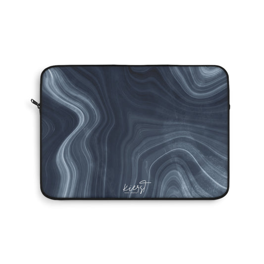 Navy Marble Laptop Sleeve