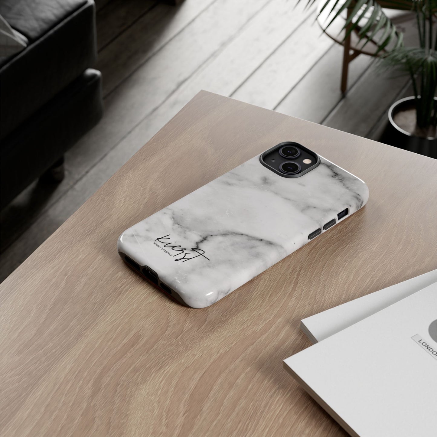 Lived-In White and Grey Marble iPhone Case | Curated Calm, Captured in Marble