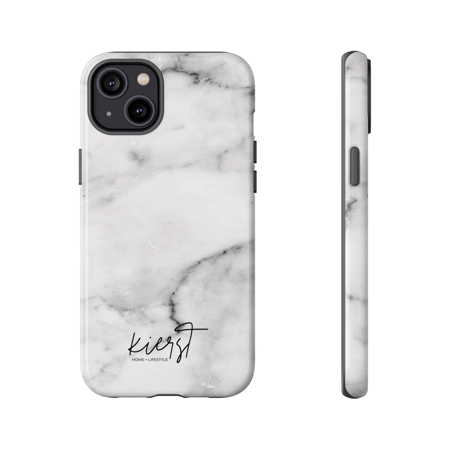 Lived-In White and Grey Marble iPhone Case | Curated Calm, Captured in Marble