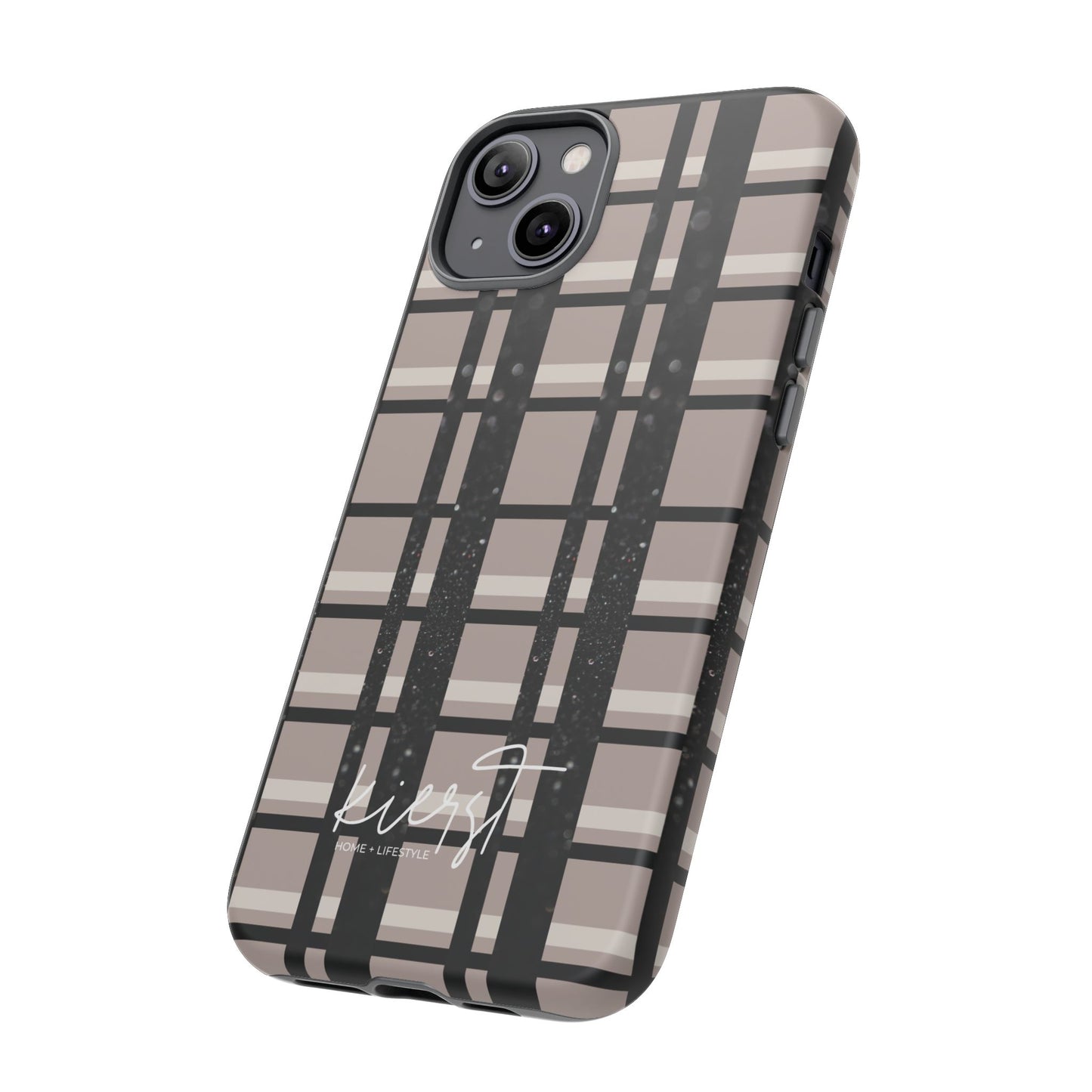 Elevated Neutrals Plaid iPhone Case | Classic Pattern, Modern Contrast