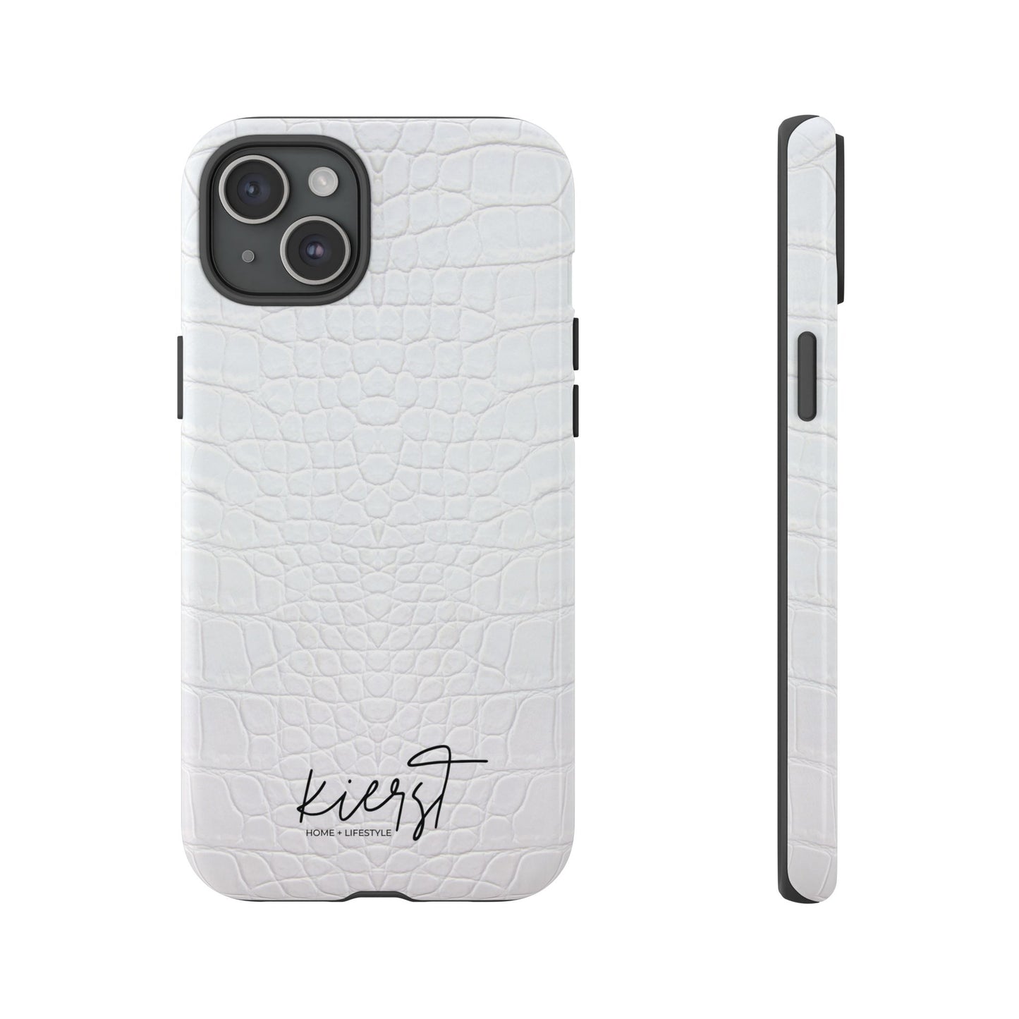 White Alligator iPhone Case | Minimal, Crisp, and Effortlessly Elevated