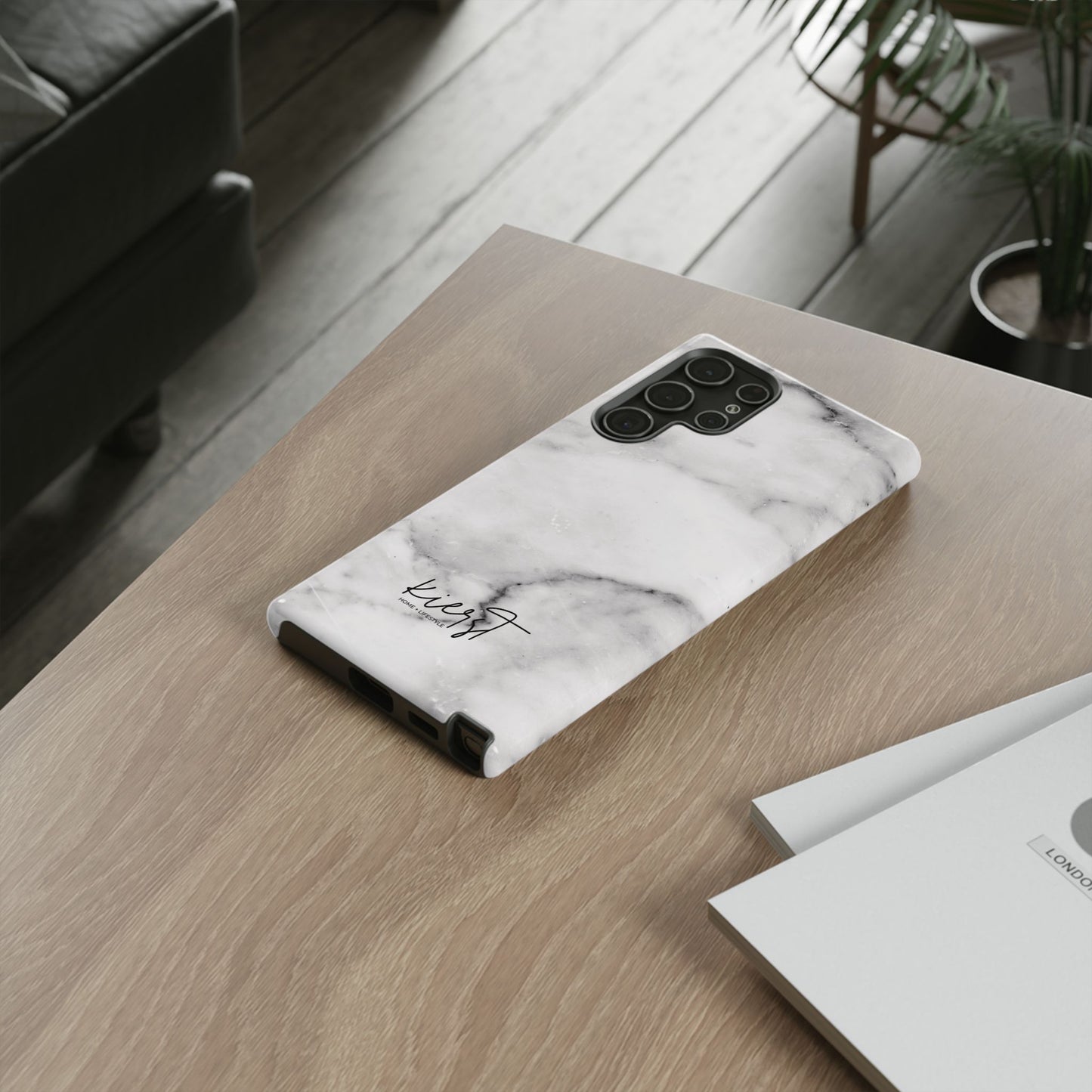 Lived-In White and Grey Marble Samsung Galaxy Case | Soft Strength, Redefined