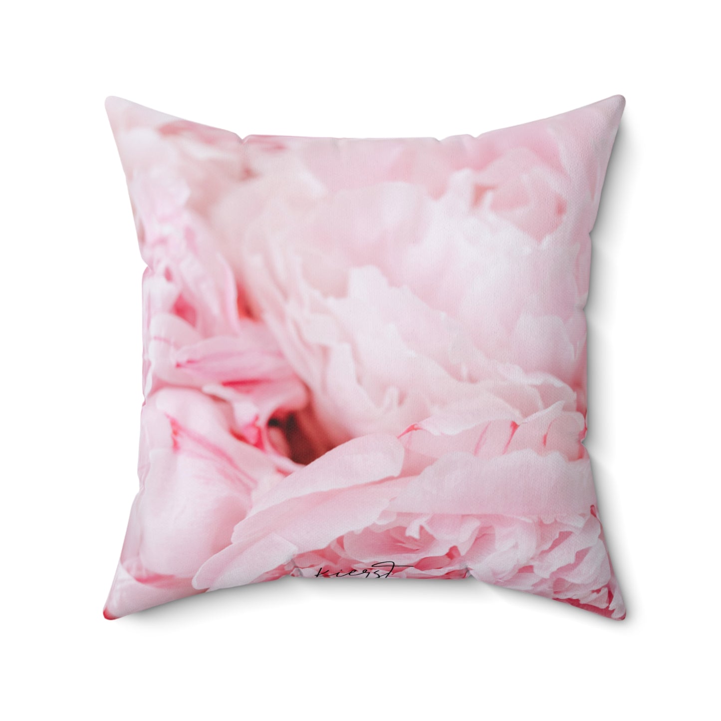Pink Peony Pillow โ Soft Bloom Print