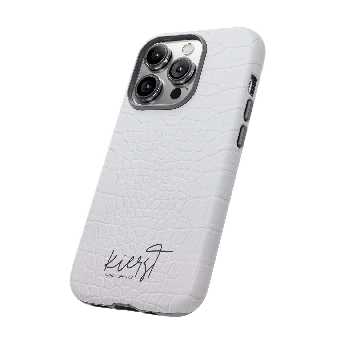 White Alligator iPhone Case | Minimal, Crisp, and Effortlessly Elevated