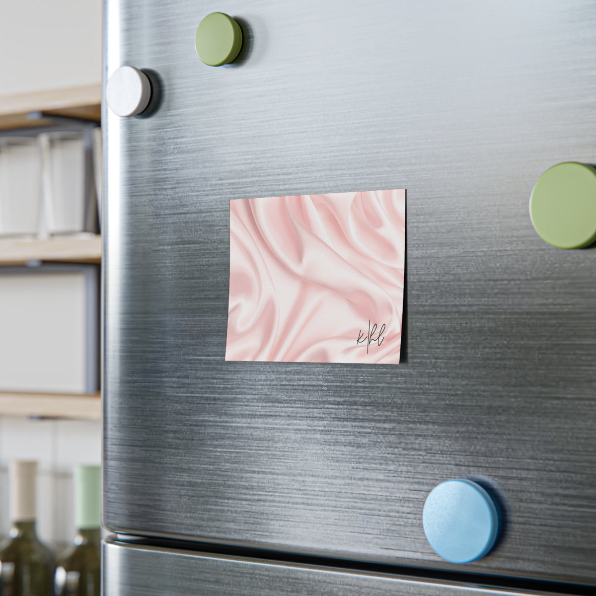 Pink Silk Striped Post-it® Note Pad