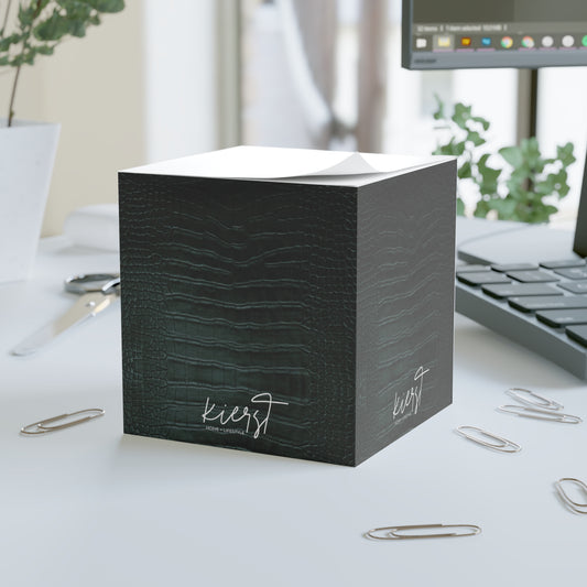 Emerald Crocodile Sticky Note Cube