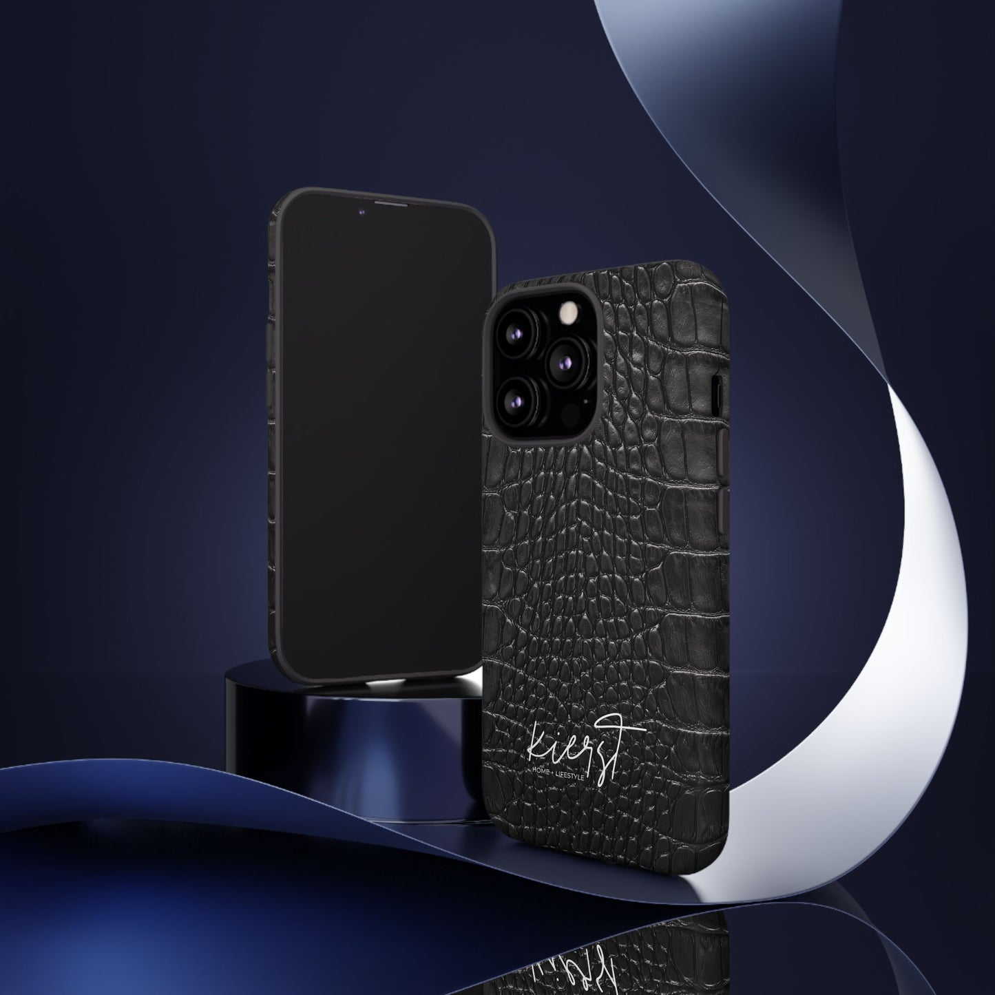 Black Alligator Print iPhone Case | Minimalist Edge Meets Everyday Function