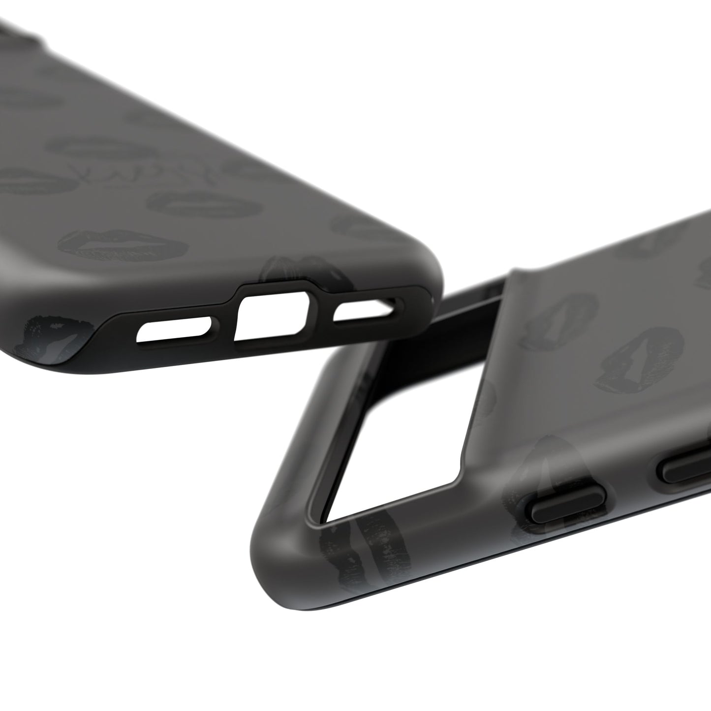 Black Lips Google Pixel Phone Case | Monochrome Meets Mood