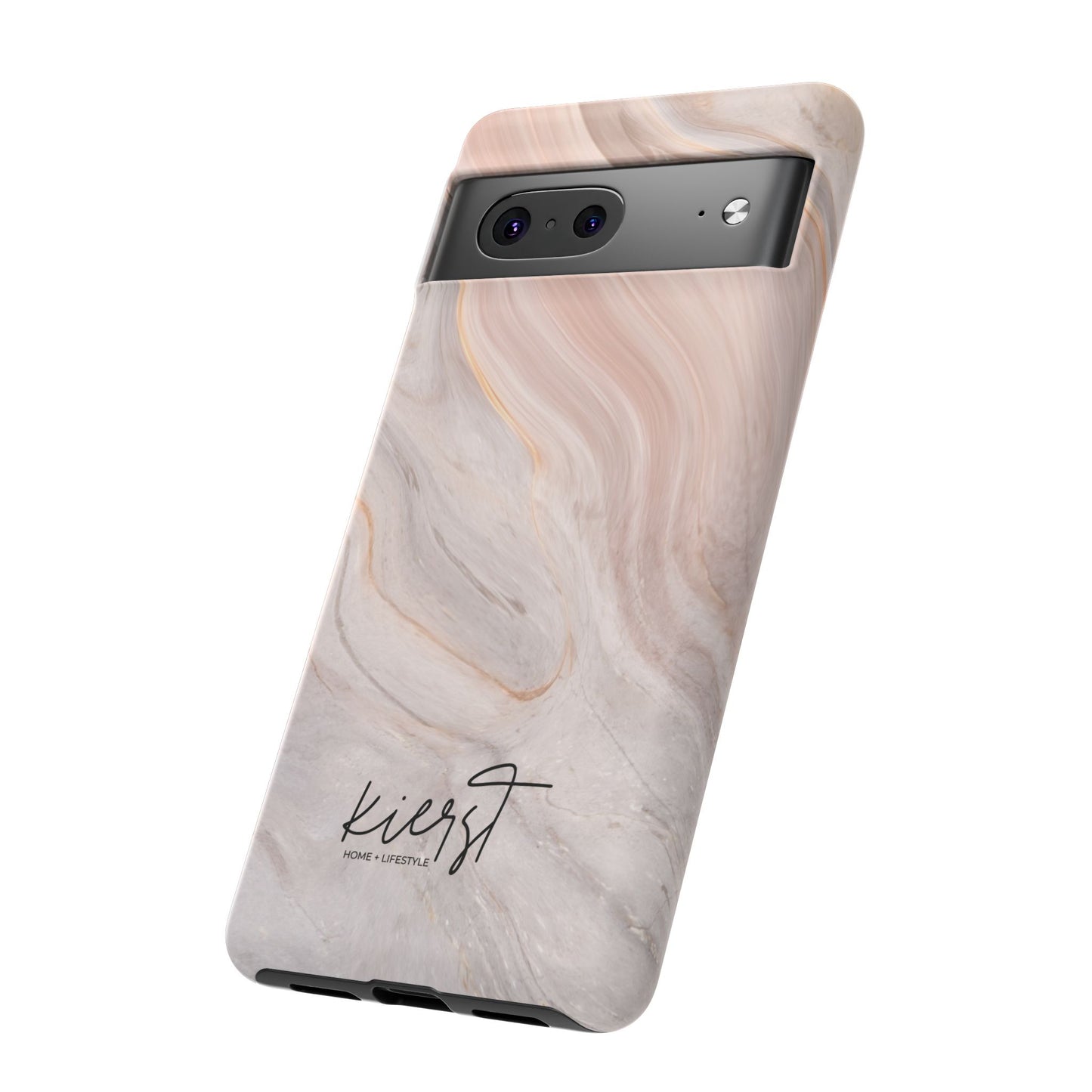 Blush Swirl Marble Google Pixel Phone Case | Soft Movement Meets Curated Luxury