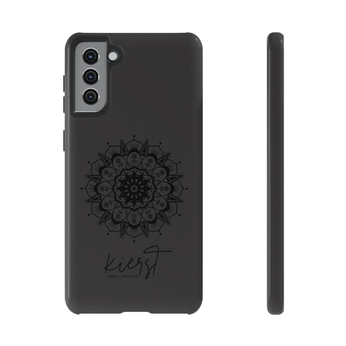 Black Mandala Samsung Galaxy Phone Case | Elevated Symmetry, Timeless Energy