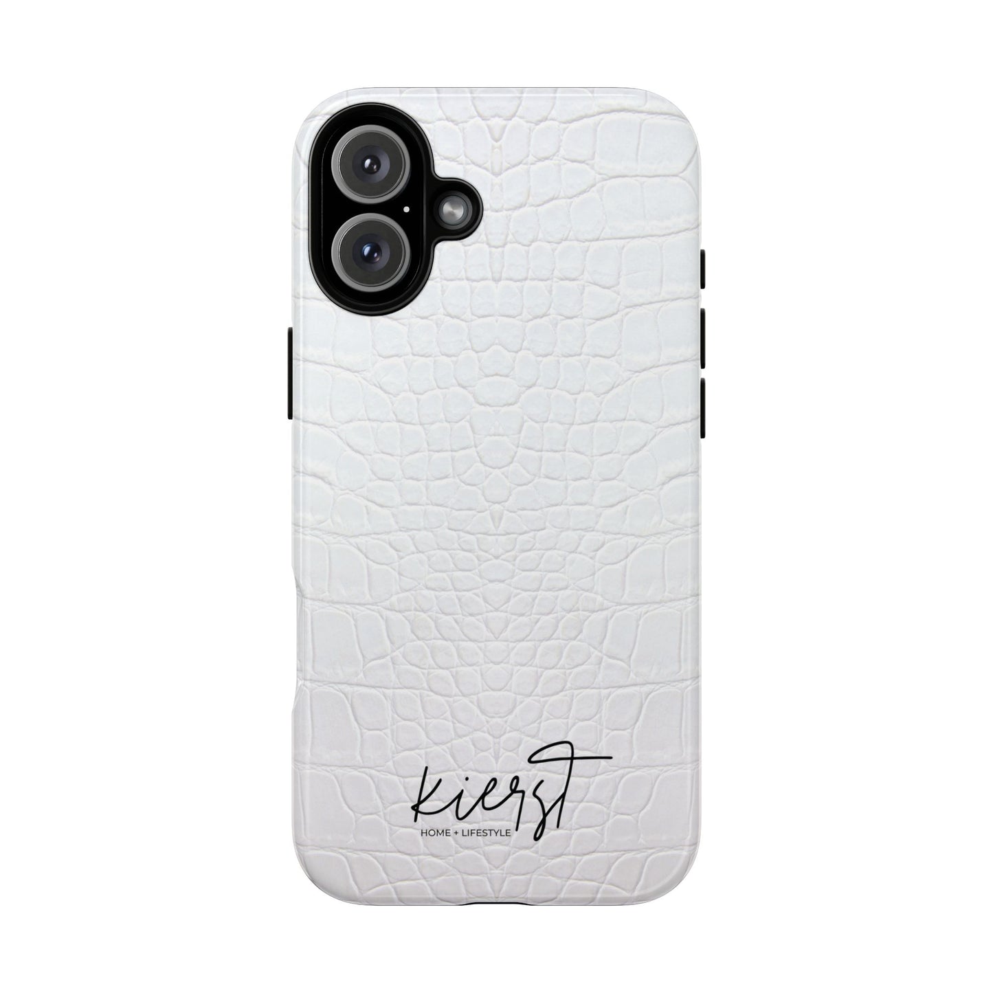 White Alligator iPhone Case | Minimal, Crisp, and Effortlessly Elevated