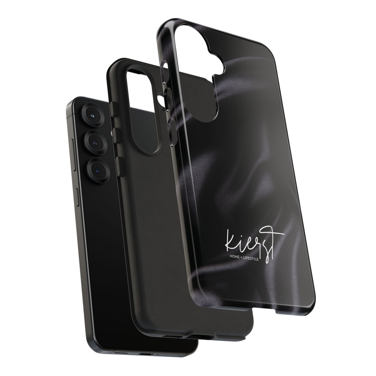 Black Silk Print Samsung Galaxy Phone Case