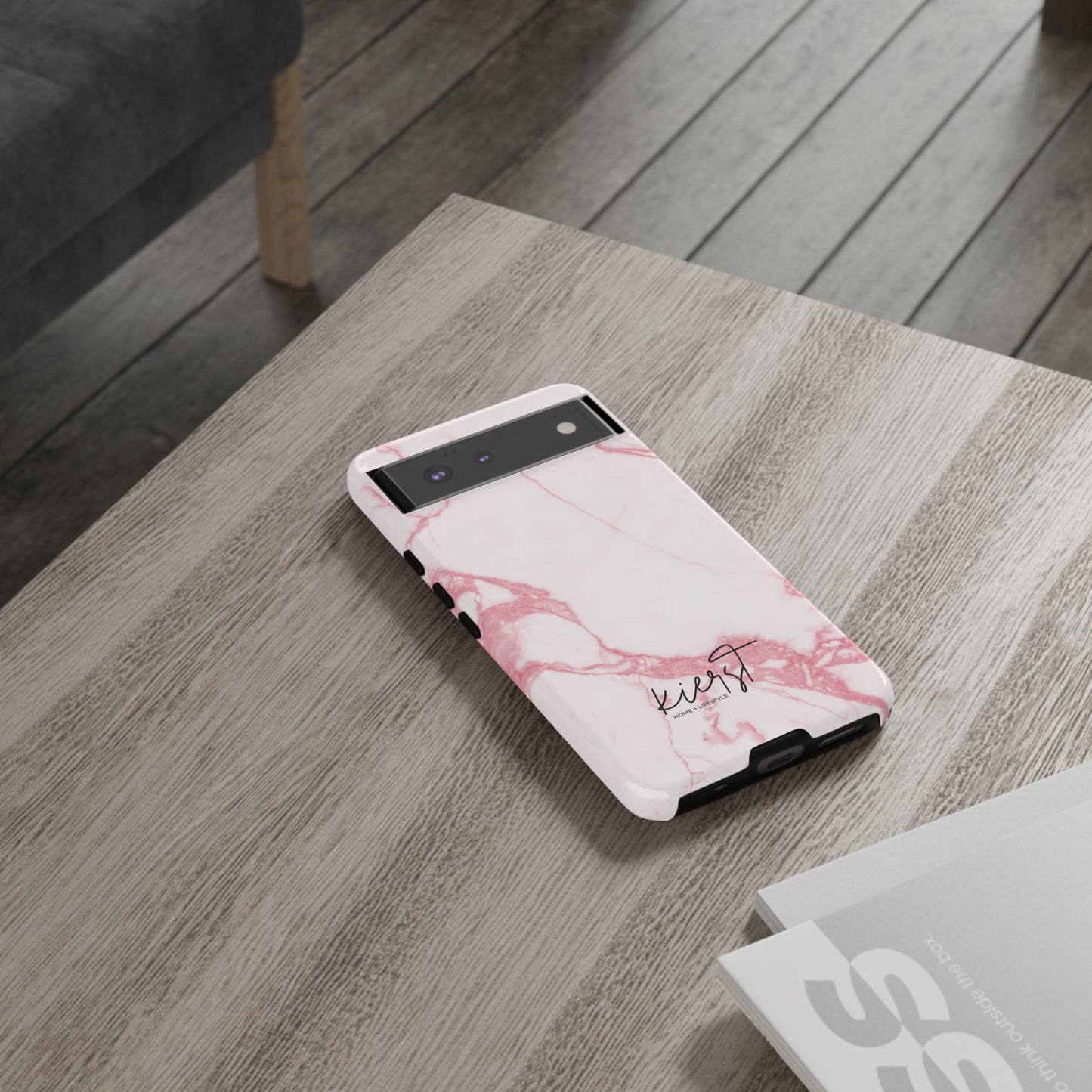 Pink & White Marble Google Pixel Case | Soft Polish, Everyday Protection